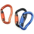 thumbnail image 2 of Yeacher 3pcs Carabiner Locks with Automatic Locking Gate 23KN Heavy Duty Aluminum Alloy Carabiner Clips for Hammocks Camping Hiking Backpacking, 2 of 7