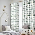 thumbnail image 5 of Blackout Kids Curtains,Green Christmas Tree Pattern Childrens Insulated Curtains Set Of 2,Bedroom Essentials,Toddler Room Decor 52"x84", 5 of 5