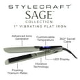 thumbnail image 6 of StyleCraft Sage Vibrating Titanium Flat Iron 1"-Inch, 6 of 10