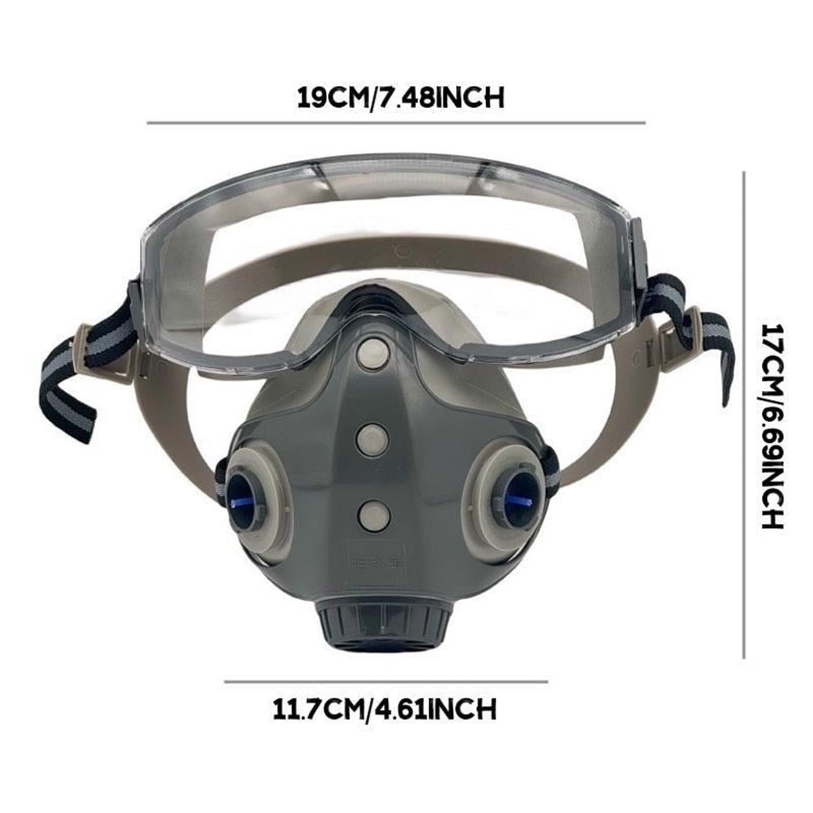 Cadorn All - in - One Dust Mask - Reusable Respirator for Industrial, Construction & Woodworking Protection