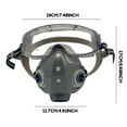 thumbnail image 3 of Elainilye Full Face Respirator, Wide View Spray Mask, Lightweight Painting Protection For Woodworking, Gas Protection, Decoration Spraying, Chemical Safety, 3 of 5