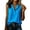 Summer Blouses for Women Blue, variant on Womens Cotton Linen Summer Tops, Sleeveless Shirts for Women Casual Lightweight V Neck Lapel Dressy Blouses with Button Mothers Gifts