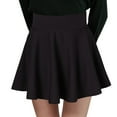 thumbnail image 1 of Gibobby faldas aesthetic bolsillo para mujer, estilo corto, informal, a la moda, sólida, antideslumbrante(Negro, XL), 1 of 5