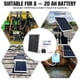 thumbnail image 3 of Panel solar ECO-WORTHY de 25 W, 12 V, monocristalino, impermeable, para cargar batería de 12 V de RV, barco, remolque, ATV, coche o alimentar luz de 12 V, carga de batería de 12 V y otras aplicaciones, 3 of 5