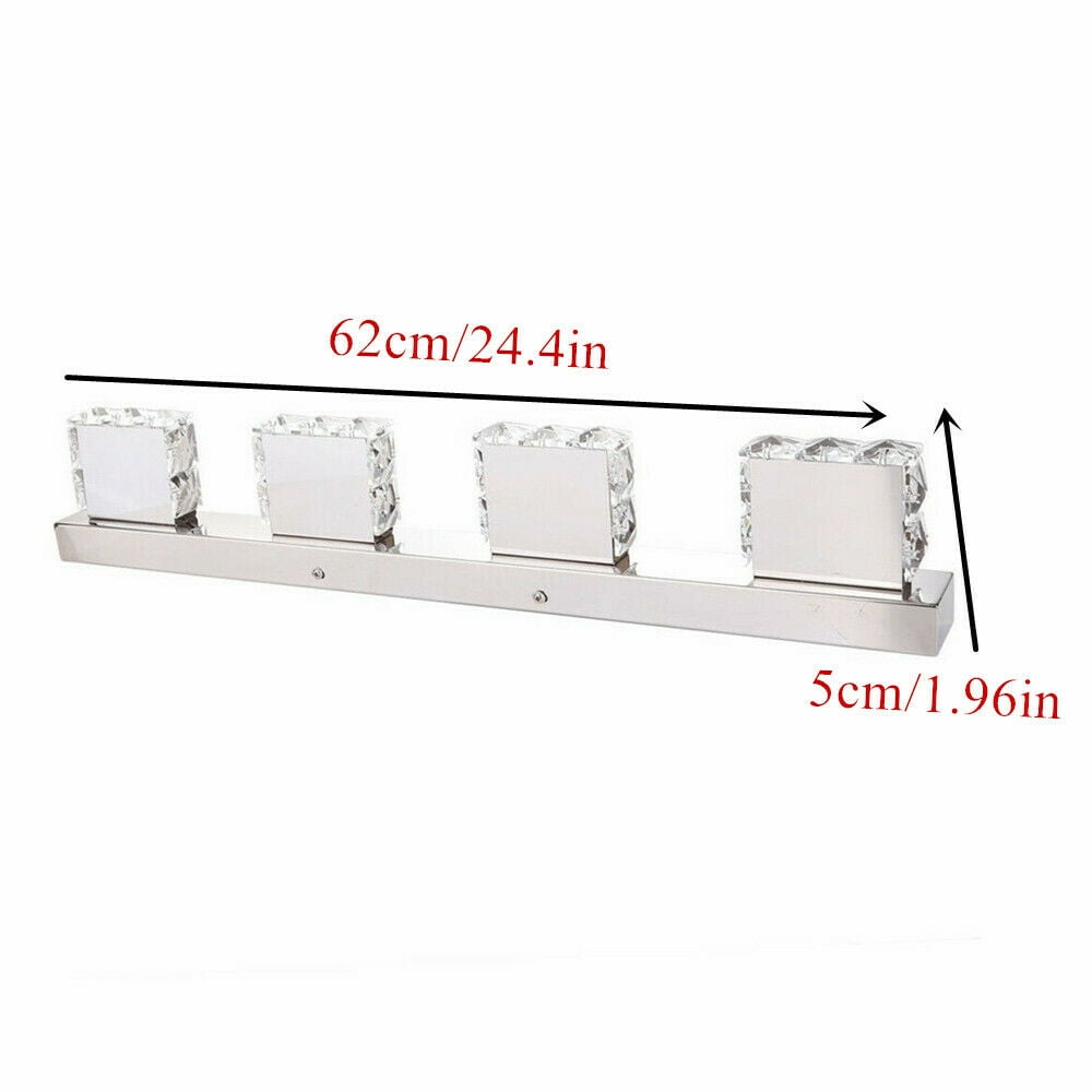 Wuzstar Modern Bathroom LED Crystal Mirror Light Toilet Wall Lamp Front Mirror LED Vanity Light Fixture