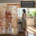 thumbnail image 5 of Oriental Furniture 6 ft. Tall Fire and Bronze Canvas Room Divider - 3 Panel, 5 of 7