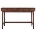 thumbnail image 5 of SAFAVIEH Hawthorn Solid Retro 3 Drawer Writing Desk, Brown, 5 of 15