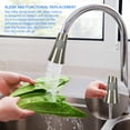 thumbnail image 3 of Universal Pull Down Kitchen Faucet Sprayer Head Replacement Pull Out Kitchen Faucet Spray Head Bruhsed Nickel 2 Function Sprayer Aerated Flow Powerful Spray Water Saving, Brushed Nickel, 3 of 9