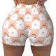 thumbnail image 2 of Fotbe love plaid fox Shorts Sin Costuras – Shorts Deportivos de Cintura Alta para Mujer, Elásticos para Gimnasio, Yoga, Running o Ciclismo-XX-Large, 2 of 8