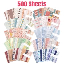500 Sheets Vintage DIY Scrapbook Paper Supplies Aesthetic Paper Supplies Decorative Paper Material for Scrapbooks Journal Photo Album Crafts
