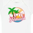thumbnail image 4 of Inktastic I Love Florida with Ocean and Palm Trees Boys or Girls Baby Bodysuit, 4 of 5