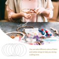 thumbnail image 4 of 6Pcs Macrame Hoops Ring Dream Catcher Metal Rings DIY Craft Accessories, 4 of 4
