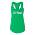thumbnail image 2 of Mermaid Vibes Cute Shimmer | Womens Fashion Jersey Racerback Tank Top, Kelly, X-Large, 2 of 3