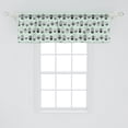 thumbnail image 2 of Ambesonne Cactus Window Valance, Mini Cacti in Pots Geometric, 54" X 18", Mint Green Charcoal Grey, 2 of 3