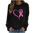 thumbnail image 2 of FcBaudy Hauts pour Femmes, Chemisiers et Chemises à Manches Longues à Col Rond, Chemises pour Femmes Prévention pour Femmes Col Rond Décontracté Imprimé Raglan Manches Longues T-Shirt à Col Rond Haut en polyester pour Femmes, 2 of 4