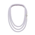 thumbnail image 3 of Set Collar Perlas Triple Aretes Zvezda Plata 0.925 Mujer lila Unitalla, 3 of 4