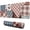 Pioneer Flower Floral, variant on Long Mouse Pads for Desk,Pioneer Flower Floral Print Pattern Desk Mats on Top Of Desks, Desk Mouse Pad Extra Large with 3mm Non-Slip Base and Stitched Edge for Gaming,Office,Work,Home 31.5"x11.8"