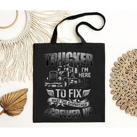 vintage Trucker Truck Driver Vintage Truck Driver Tote Bag-TH19644