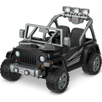 Power Wheels Jeep Wrangler Willys Battery-Powered Ride-On with Lights & Sounds