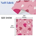 thumbnail image 4 of Coolnut Valentine's Day Love Heart Cloth Napkins Set of 6, Reusable Washable Polyester Dinner Table Napkins for Family, Weddings, Parties, Home Decor, 20 x 20 Inch Washcloth Gift, 4 of 7