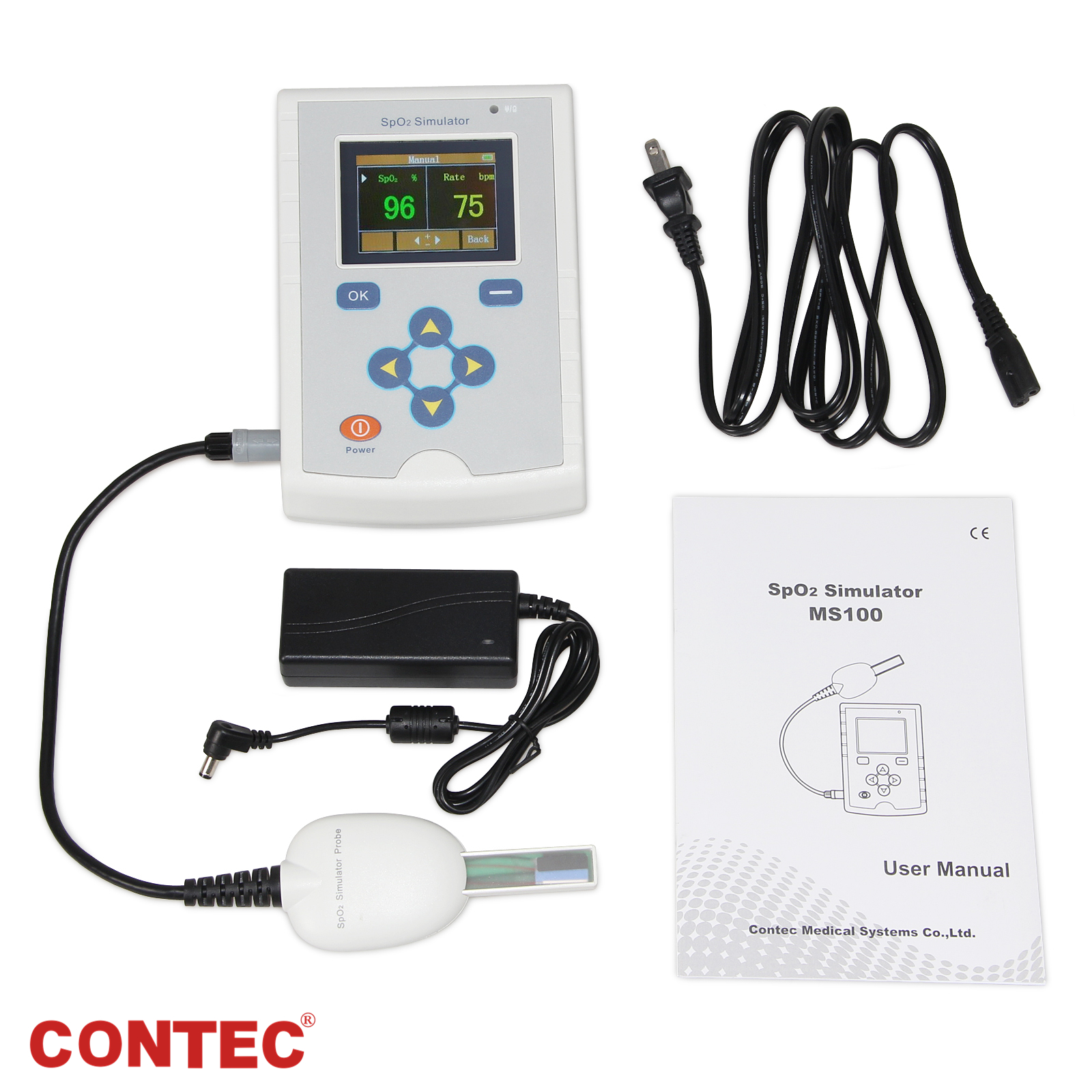 Simulateur SpO2 Et Pouls Contec MS100 - Pour L'Étalonnage Des Oxymètres