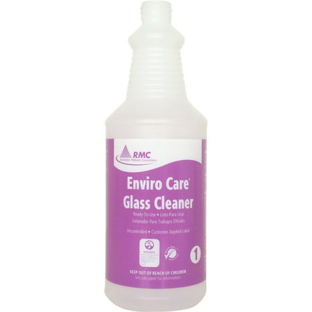 - RMC, RCM35064373, Glass Cleaner Spray Bottle, 1 / Each, Frosted Clear, 1 quart