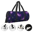 thumbnail image 5 of Disketp 45l Foldable Duffel Bag,Water-Resistant Sports Gym Bag,Portable Weekender Bag Lightweight For Travel,Fitness And Camping-Eggplant, 5 of 8