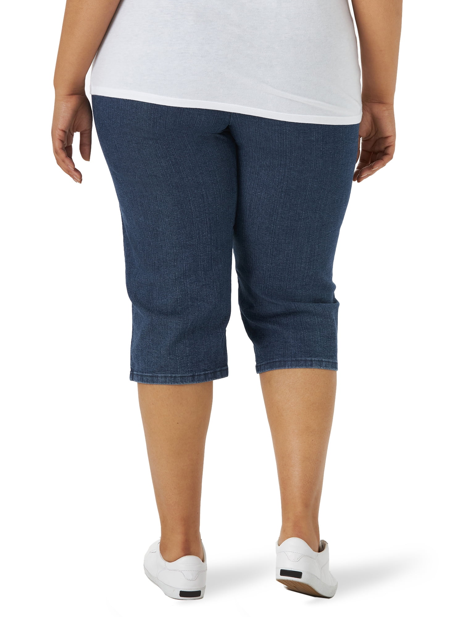Chic Women's Plus Size Easy Fit Elastic Waist Pull On Pant