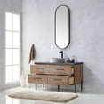 thumbnail image 4 of Trento 48" Single Concrete Sink Bath Vanity in North American Oak with Mirror, 4 of 11