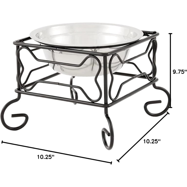 YML DSB10 Ergonomic Elevated Dog Bowls with Stand photo 7