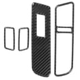 thumbnail image 4 of Window Lifter Panel Frame,4pcs Carbon Fiber Window Window Switch Panel Decor Window Lifter Panel Cover Rapid Response, 4 of 5