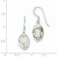 thumbnail image 2 of Beautiful Sterling Silver White Howlite Earrings, 2 of 2