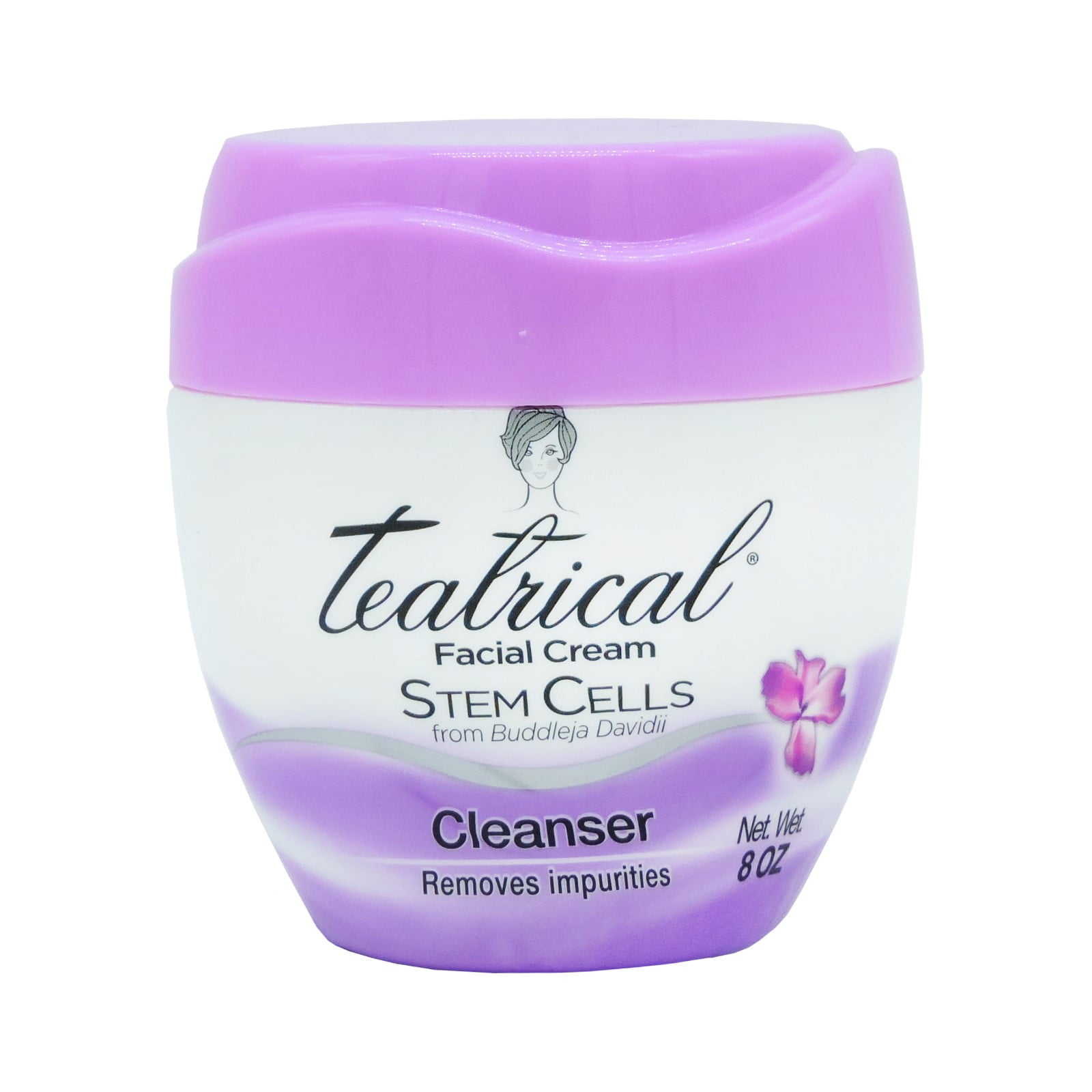 Teatrical Facial Cream - Stem Cells - Cleanser 8 oz (Ltg Purple)