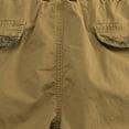 thumbnail image 4 of IROINNID Discount Cargo Shorts for Men Summer Outdoors Solid Color Button Pocket Sport Shorts Pants,Khaki, 4 of 4