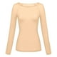 thumbnail image 1 of Blusa de malla transparente de manga larga para mujer: moldea los brazos sin costuras, elegante top a rayas para uso informal/vacaciones, tallas S-XXL, 1 of 2