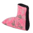 thumbnail image 2 of Putter Headcover, With Strong Magnetic Closure, Waterproof Durable Dustproof Easy To Clean Embroidery Putter Headcover, For Home Replacement  Travel Wine Red,Pink, 2 of 8
