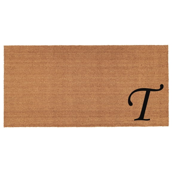 Urban Chic Monogram Doormat, 30" x 48" (Letter T)