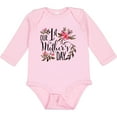 thumbnail image 3 of Inktastic Our First Mother's Day- Pink Flowers Boys or Girls Long Sleeve Baby Bodysuit, 3 of 5