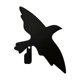 thumbnail image 1 of Gancho de pared con forma de pájaro volador, gancho artístico de metal negro con forma de pájaro, perchero decorativo, colgador de toallas, gancho para llaves para baño, cocina y entrada., 1 of 8
