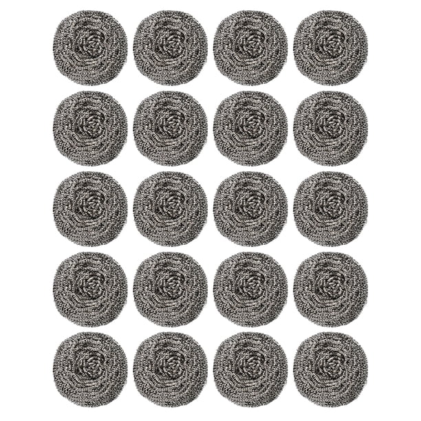 Advancent Cepillo de limpieza de acero inoxidable de 20 piezas - de cocina de alta densidad fácil a no fácil de soltar Suministros de limpieza para el hogar 10g