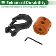thumbnail image 4 of Ganchos para Cubo de Tractor Unique Bargains 3/8" Accesorios Frontales para Tractor Gancho de Agarre de Cubo Metal 3.27"x4.92" Negro 15 Ton con 1 Tope Naranja y 1 Llave Pequeña 1 Juego, 4 of 6