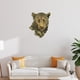 thumbnail image 3 of Animales de imitación montados en la pared, arte rústico de pared para su hogar, decoración rústica para el hogar con animales Leopardo, 3 of 9