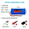 thumbnail image 5 of BAOBIAN 7.2V Battery Pack for RC Car 3800mAh NiMH Flat Hobby Battery with Standard Tamiya Connector, 5 of 5