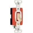 thumbnail image 2 of AC Quiet Switch Leviton, 20 A, doble polo, luz de palanca, color almendra, 2 of 3