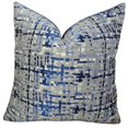 thumbnail image 1 of Plutus Abstract Plaid Handmade Throw Pillow, (24" x 24"), 1 of 1