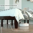 thumbnail image 6 of Costway Full Size 14'' Wooden Bed Frame Mattress Platform Wood Slats Support Espresso, 6 of 11