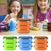 LiUMX Insulated Rectangular Lunch Box with Removable Partition | Leak-Proof Microwave Safe Food Container | Portable Student School Meal Prep Box | 1-Pack