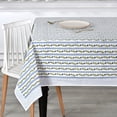 thumbnail image 3 of Mantel Ridhi Dolphin de algodón con estampado de bloques a mano, 260 x 122 cm, color gris, 3 of 8