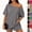 14# Gray, variant on 2 Piece Sets for Women Summer Off the Shoulder T Shirt Casual Shorts Matching Comfy Lounge Sets Airport Travel Outfit,Khaki,S