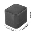 thumbnail image 4 of Unique Bargains Luxury Ring Box Jewelry Display Box for Engagement Disposal Decorative Box Suede Gray, 4 of 7